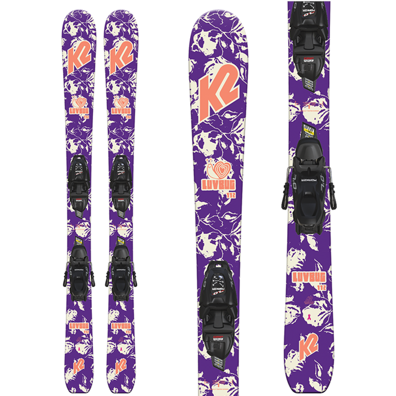 新品 K2 Luv Bug スキー 紫 ストック付き 新品K2 Luv Bug スキー 紫ストック付き